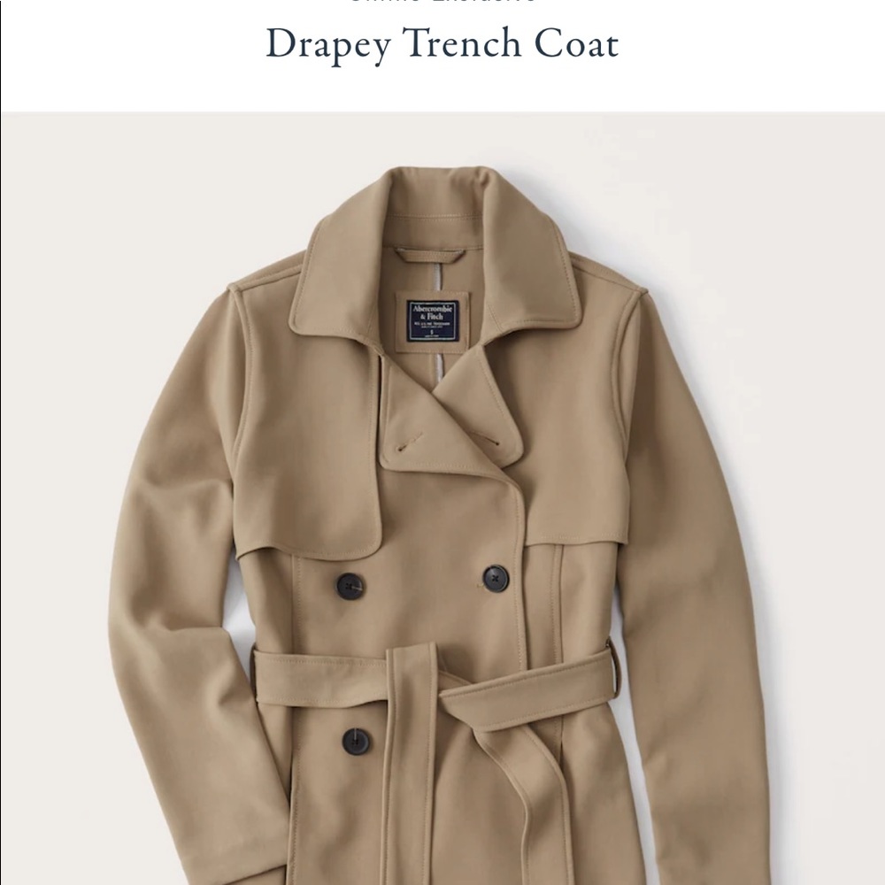 Abercrombie & Fitch Tan Trench Coat